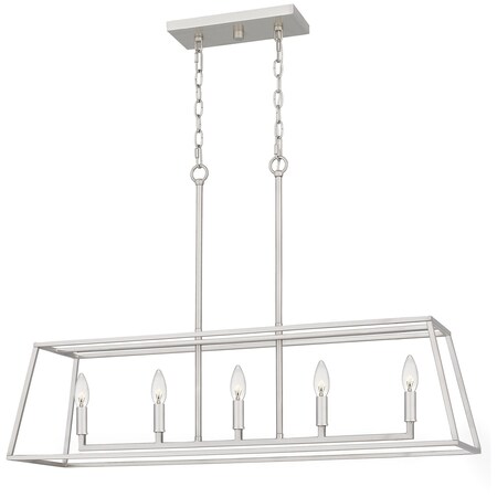 Quoizel Prescott Island 5 Lights Brushed Nickel PRC536BN